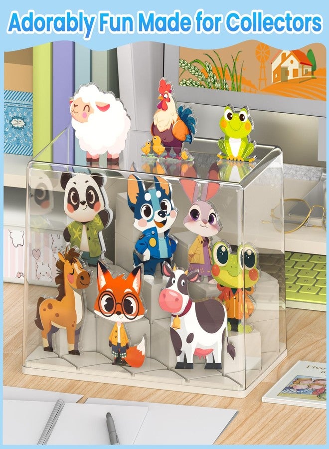 Oriate Farm Animals for Magnetic Tiles, 10pcs Farm Animal Toys Compatible with Magnet Tiles, Magnetic Animals Suitable for Magnet Tile, Educational Animal Magnets Blocks Accessory - Image 2